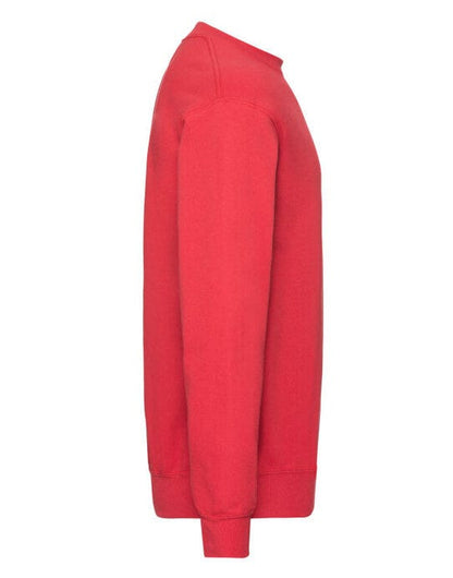 Fruit Of The Loom FOTL Mens Classic Set-In Sweat - Red