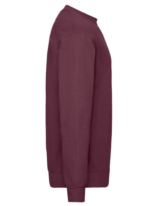 Fruit Of The Loom FOTL Mens Classic Set-In Sweat - Burgundy