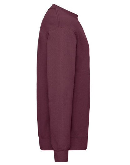 Fruit Of The Loom FOTL Mens Classic Set-In Sweat - Burgundy