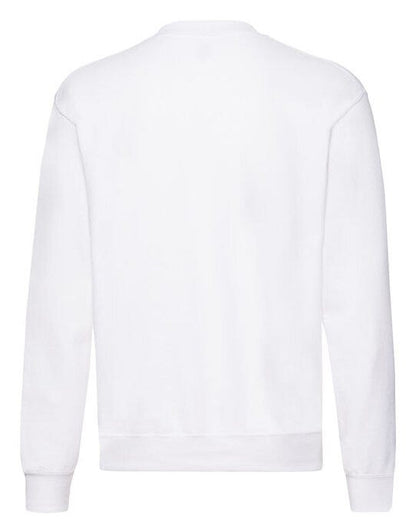 Fruit Of The Loom FOTL Mens Classic Set-In Sweat - White