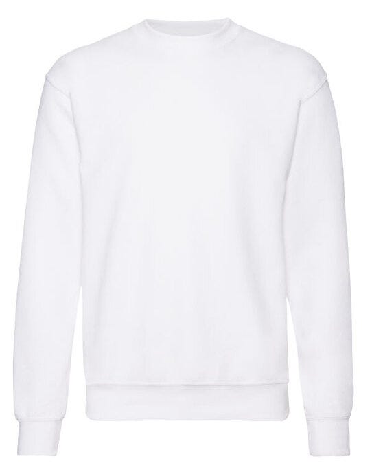 Fruit Of The Loom FOTL Mens Classic Set-In Sweat - White