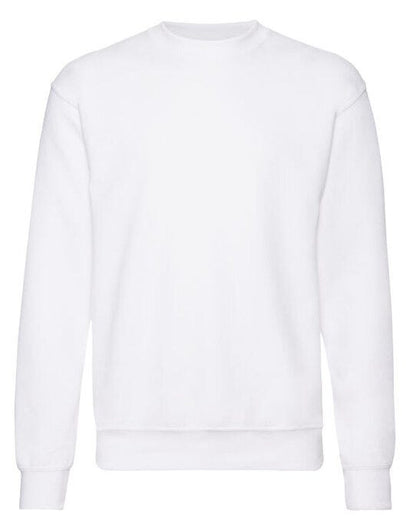 Fruit Of The Loom FOTL Mens Classic Set-In Sweat - White
