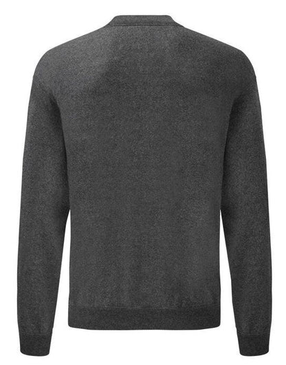 Fruit Of The Loom FOTL Mens Classic Set-In Sweat - Dark Heather