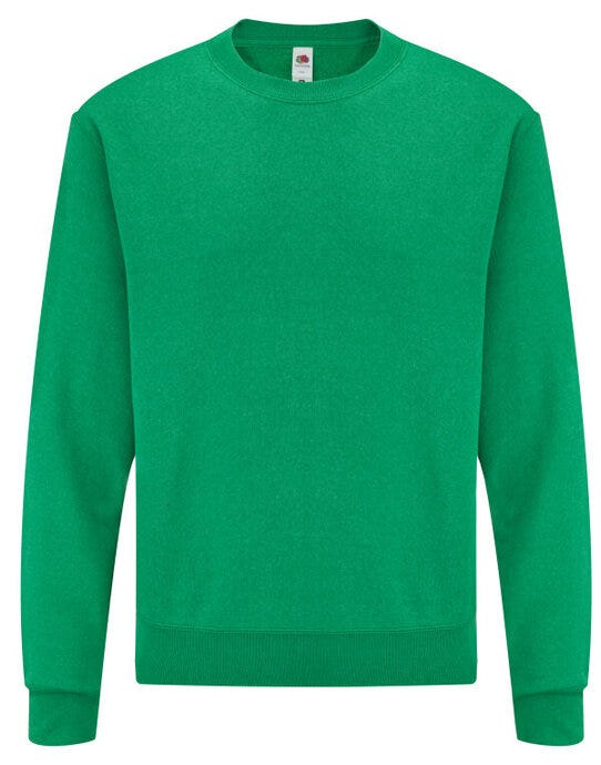 Fruit Of The Loom FOTL Mens Classic Set-In Sweat - Retro Heather Green