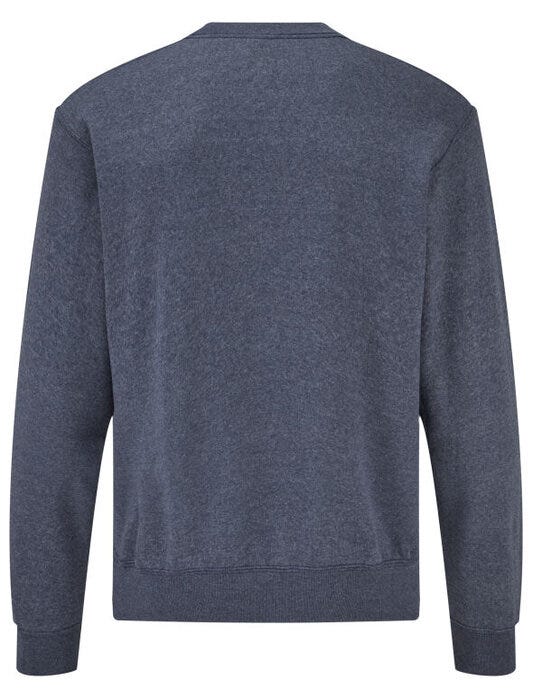Fruit Of The Loom FOTL Mens Classic Set-In Sweat - Vintage Heather Navy