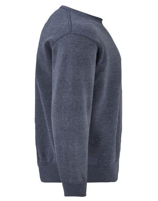 Fruit Of The Loom FOTL Mens Classic Set-In Sweat - Vintage Heather Navy