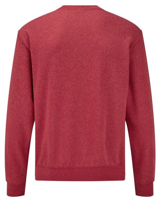 Fruit Of The Loom FOTL Mens Classic Set-In Sweat - Vintage Heather Red