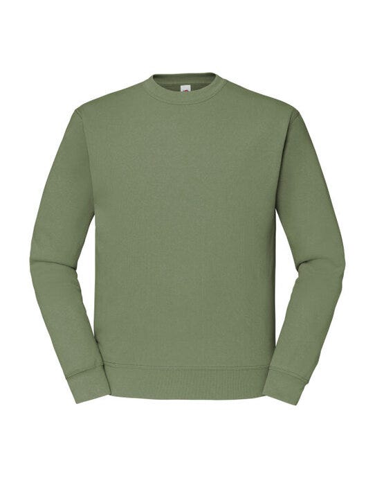 Fruit Of The Loom FOTL Mens Classic Set-In Sweat - Classic Olive