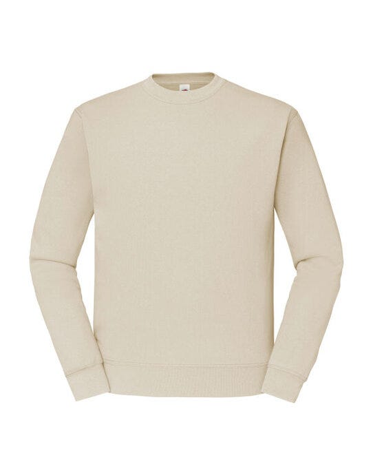 Fruit Of The Loom FOTL Mens Classic Set-In Sweat - Natural