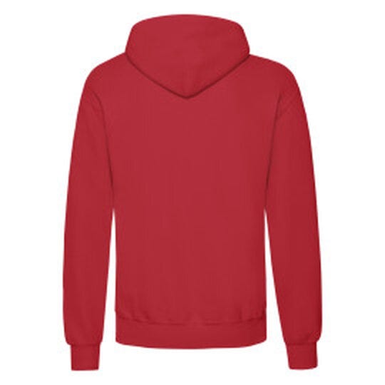 Fruit Of The Loom FOTL Mens Classic Hooded Sweat - Red