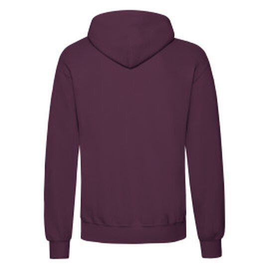 Fruit Of The Loom FOTL Mens Classic Hooded Sweat - Burgundy