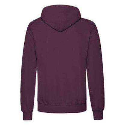 Fruit Of The Loom FOTL Mens Classic Hooded Sweat - Burgundy