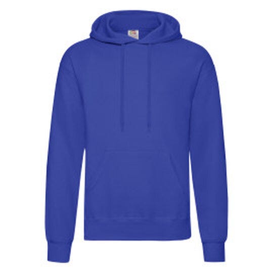 Fruit Of The Loom FOTL Mens Classic Hooded Sweat - Royal