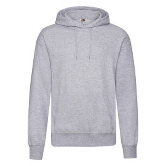 Fruit Of The Loom FOTL Mens Classic Hooded Sweat - Heather Grey