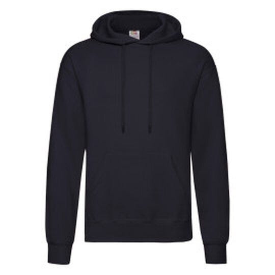 Fruit Of The Loom FOTL Mens Classic Hooded Sweat - Deep Navy