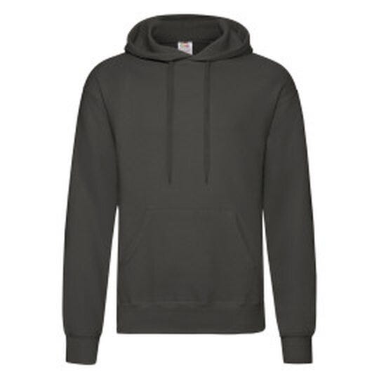 Fruit Of The Loom FOTL Mens Classic Hooded Sweat - Light Graphite