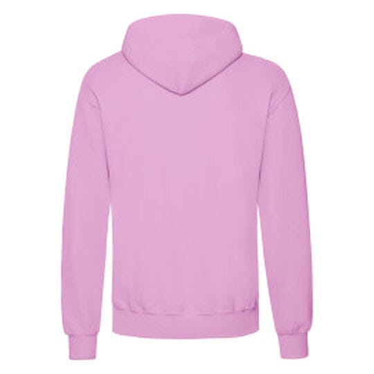 Fruit Of The Loom FOTL Mens Classic Hooded Sweat - Light Pink
