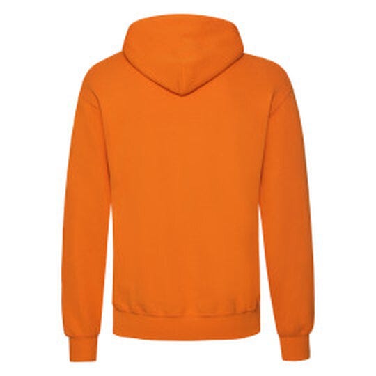 Fruit Of The Loom FOTL Mens Classic Hooded Sweat - Orange