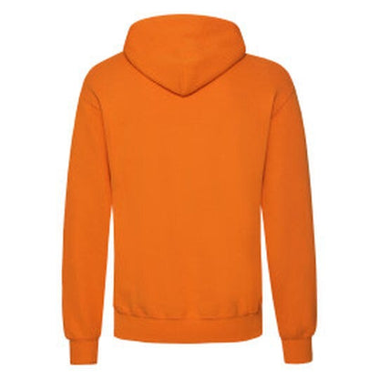 Fruit Of The Loom FOTL Mens Classic Hooded Sweat - Orange