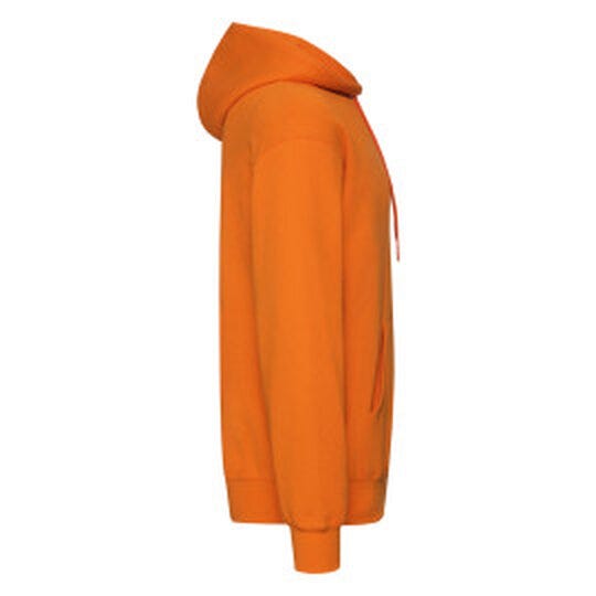 Fruit Of The Loom FOTL Mens Classic Hooded Sweat - Orange