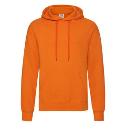 Fruit Of The Loom FOTL Mens Classic Hooded Sweat - Orange