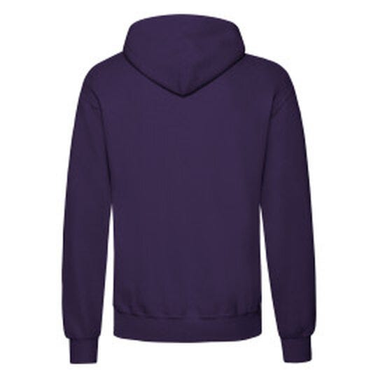 Fruit Of The Loom FOTL Mens Classic Hooded Sweat - Purple