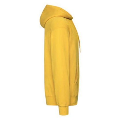 Fruit Of The Loom FOTL Mens Classic Hooded Sweat - Sun