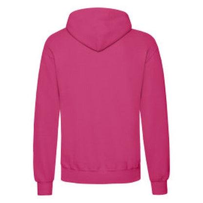 Fruit Of The Loom FOTL Mens Classic Hooded Sweat - Fuchsia