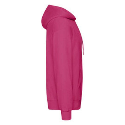 Fruit Of The Loom FOTL Mens Classic Hooded Sweat - Fuchsia