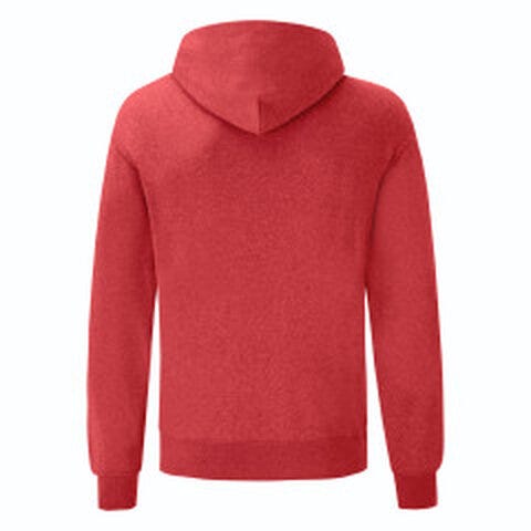 Fruit Of The Loom FOTL Mens Classic Hooded Sweat - Vintage Heather Red