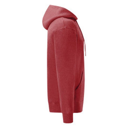 Fruit Of The Loom FOTL Mens Classic Hooded Sweat - Vintage Heather Red