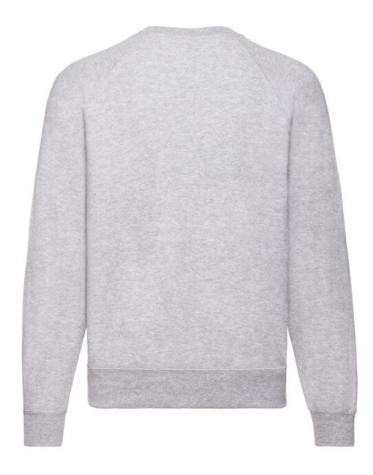 Fruit Of The Loom FOTL Mens Classic Raglan Sweat - Heather Grey