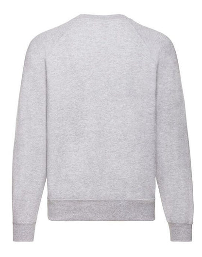 Fruit Of The Loom FOTL Mens Classic Raglan Sweat - Heather Grey