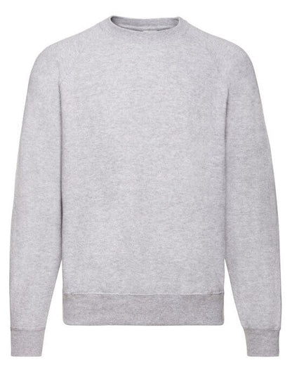 Fruit Of The Loom FOTL Mens Classic Raglan Sweat - Heather Grey