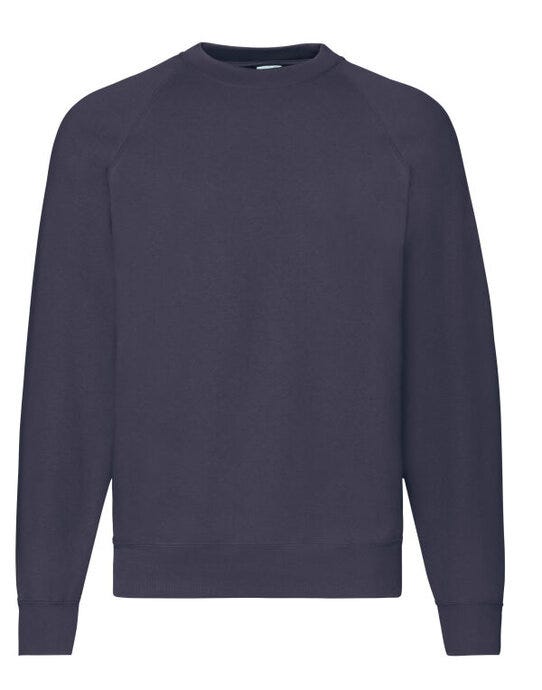 Fruit Of The Loom FOTL Mens Classic Raglan Sweat - Deep Navy