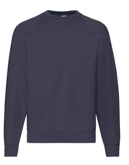 Fruit Of The Loom FOTL Mens Classic Raglan Sweat - Deep Navy
