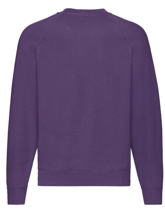 Fruit Of The Loom FOTL Mens Classic Raglan Sweat - Purple