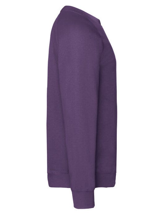 Fruit Of The Loom FOTL Mens Classic Raglan Sweat - Purple