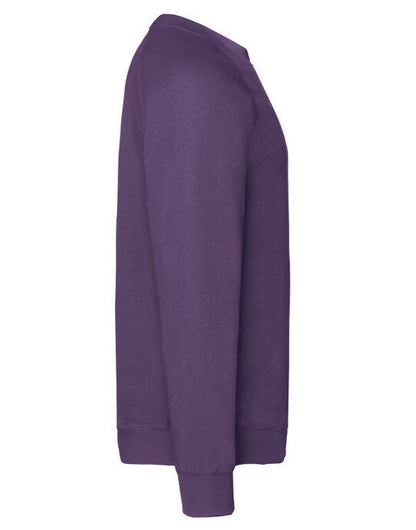 Fruit Of The Loom FOTL Mens Classic Raglan Sweat - Purple
