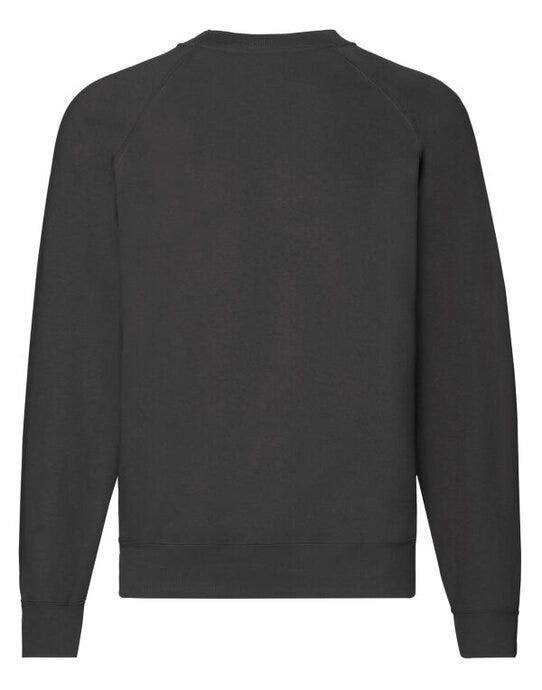 Fruit Of The Loom FOTL Mens Classic Raglan Sweat - Black