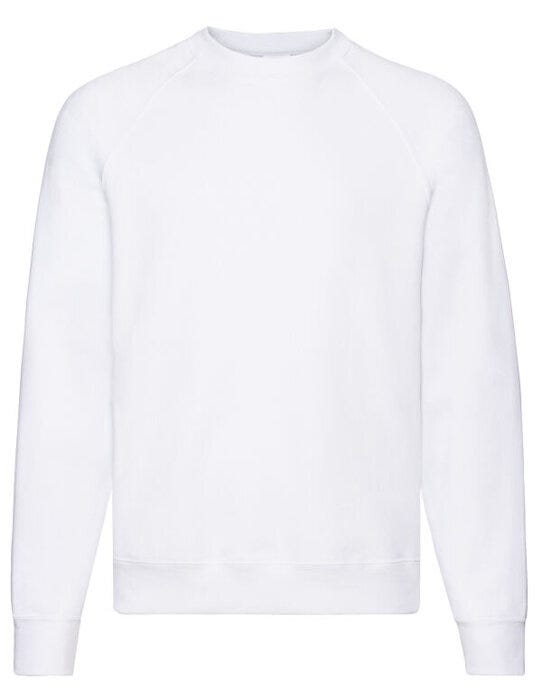 Fruit Of The Loom FOTL Mens Classic Raglan Sweat - White