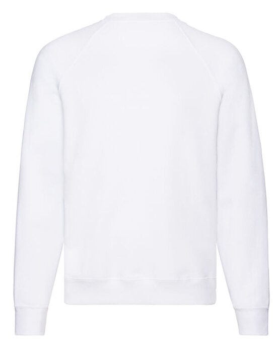 Fruit Of The Loom FOTL Mens Classic Raglan Sweat - White