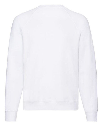 Fruit Of The Loom FOTL Mens Classic Raglan Sweat - White