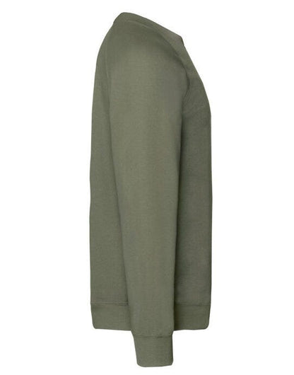 Fruit Of The Loom FOTL Mens Classic Raglan Sweat - Classic Olive
