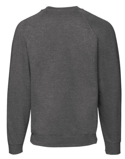 Fruit Of The Loom FOTL Mens Classic Raglan Sweat - Dark Heather