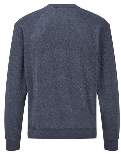 Fruit Of The Loom FOTL Mens Classic Raglan Sweat - Vintage Heather Navy