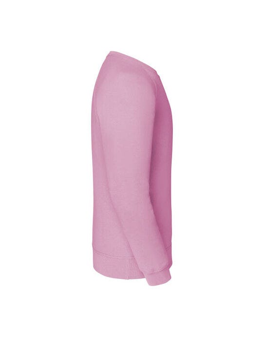 Fruit Of The Loom FOTL Mens Classic Raglan Sweat - Light Pink