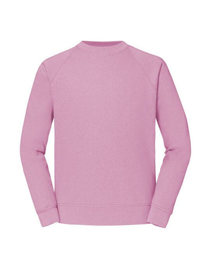 Fruit Of The Loom FOTL Mens Classic Raglan Sweat - Light Pink