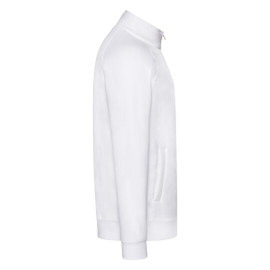 Fruit Of The Loom FOTL Mens Premium Sweat Jacket - White