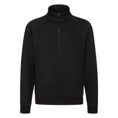 Fruit Of The Loom FOTL Mens Premium Sweat Jacket - Black